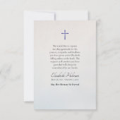 深いブルーアイリスズ正教会キリスト教記念館 サンキューカード (裏面)