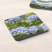 深いブルーアジサイ コースター (左側)