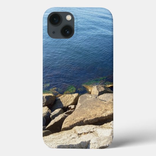 深いブルーアトランティック海ロッキークリフの写真 Case-Mate iPhoneケース (裏面)