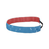 深いブルーウォーターと小さな泡 アスレチックヘッドバンド (右)