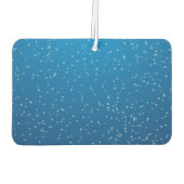 深いブルーウォーターと小さな泡 カーエアーフレッシュナー (裏面)