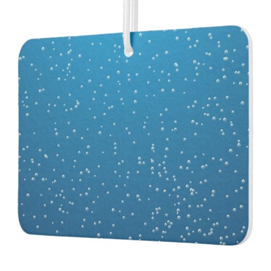 深いブルーウォーターと小さな泡 カーエアーフレッシュナー (左)