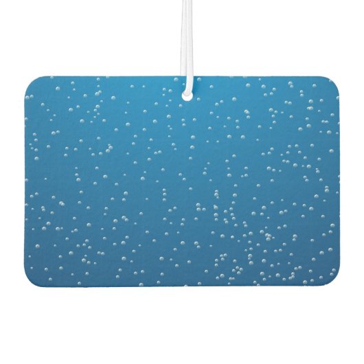 深いブルーウォーターと小さな泡 カーエアーフレッシュナー (正面)