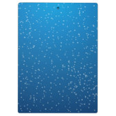 深いブルーウォーターと小さな泡 クリップボード (裏面)