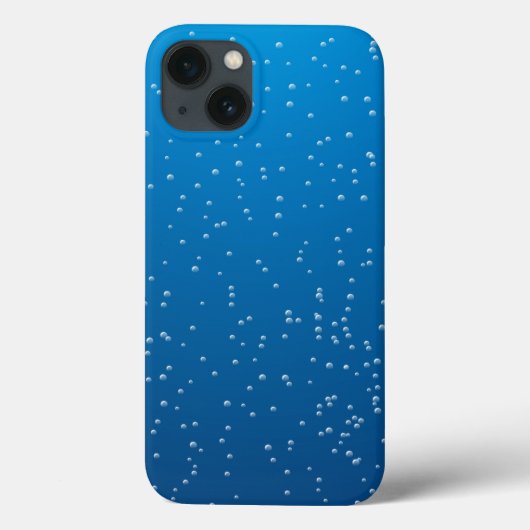 深いブルーウォーターと小さな泡 Case-Mate iPhoneケース (裏面)