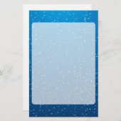 深いブルーウォーターとTInyバブル 便箋 (正面/裏面)