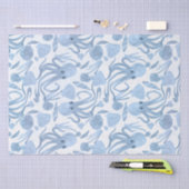 深いブルーオクトティッシュペーパー 薄葉紙 (クラフト)