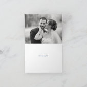 深いブルーオパリンアンドシャンパーニュ金ゴールドサンキュー サンキューカード (内部)