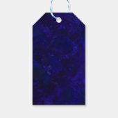 深いブルーグードバラ金ゴールドアゲ結婚ートズウェルカム ギフトタグ (裏面)