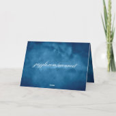 深いブルーサンキュー サンキューカード (裏面)