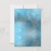 深いブルーシーサマー結婚ズのエンクロージャカード 出欠カード (裏面)