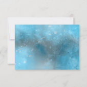 深いブルーシーサマー結婚ズのエンクロージャカード 出欠カード (裏面)