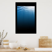 深いブルーシー ポスター (キッチン)