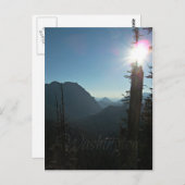 深いブルースカイとマウンテンズインワシントン州 ポストカード (正面/裏面)