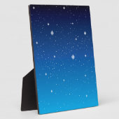 深いブルースターリーナイトスカイ フォトプラーク (側面)