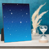 深いブルースターリーナイトスカイ フォトプラーク (側面)