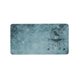 深いブルースチームパンクバードケージ住所 シール