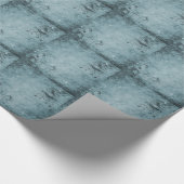 深いブルースチームパンク鳥かご包み紙 ラッピングペーパー (コーナー)