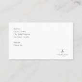 深いブルースI PDDホワイトバレエピアニスト 名刺 (裏面)