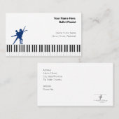 深いブルースI PDDホワイトバレエピアニスト 名刺 (正面/裏面)