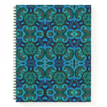 深いブルータイルデザイン