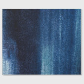 深いブルーテクスチャラッピング紙 ラッピングペーパー (フラット)