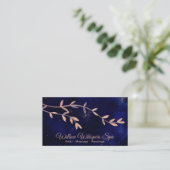 *~*深いブルーナイトスカイボタニカルウィローブランチ 名刺 (スタンド正面)