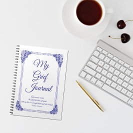 深いブルーバラクラスター縁ど悲嘆ジャーナル ノートブック