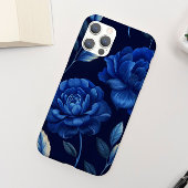 深いブルーフラワーシーパーソナライズされたフォンケース Case-Mate iPhoneケース