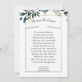 深いブルーフローラエレガント秋の結婚式 招待状