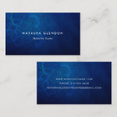 深いブルーマンダラゼンビジネスカード 名刺 (正面/裏面)