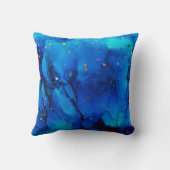 深いブルー水中アルコールインク クッション (裏面)