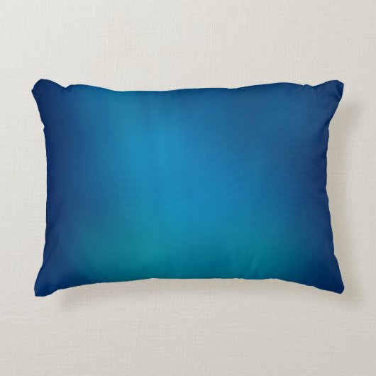 深いブルー水中グロー アクセントクッション (正面)