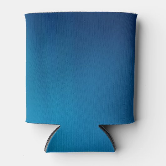 深いブルー水中グロー 缶クーラー (正面)