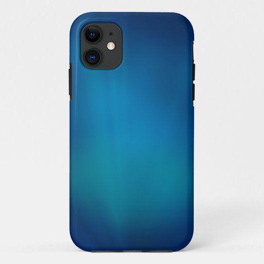 深いブルー水中グロー Case-Mate iPhoneケース (裏面)