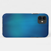 深いブルー水中グロー Case-Mate iPhoneケース (裏面(横))