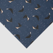 深いブルー海中スポテッドシーレイフィッシュ 薄葉紙 (詳細)