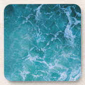 深いブルー海波 コースター (正面)