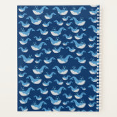 深いブルー海鯨類模型スクール プランナー手帳 (裏面)