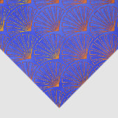 深いブルー,アジアファンパターン,アートデコ,パターン,vin 薄葉紙 (詳細)