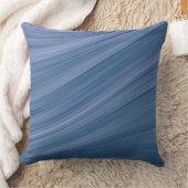 深いブルー クッション (ブランケット)