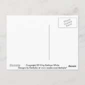 深いブルー ポストカード (裏面)