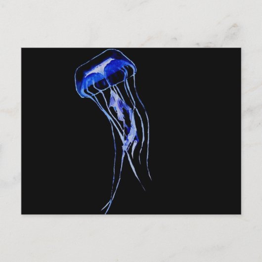 深いブルー ポストカード (正面)