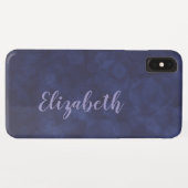 深いブルー《写真》ぼけ味ケースメイトiPhone XS Maxケース Case-Mate iPhoneケース (裏面(横))