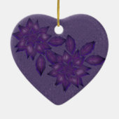 深いプラムストローw/深いプラムポインセチアO セラミックオーナメント (裏面)