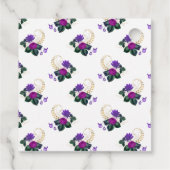 深いプラムパープルと金ゴールド結婚ズ フェイバータグ (裏面)