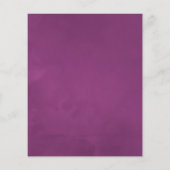 深いベルベットフローラベビーシャワービンゴ (裏面)