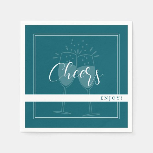 深いペトロカスタムパーティーナプキンス スタンダードカクテルナプキン (正面)