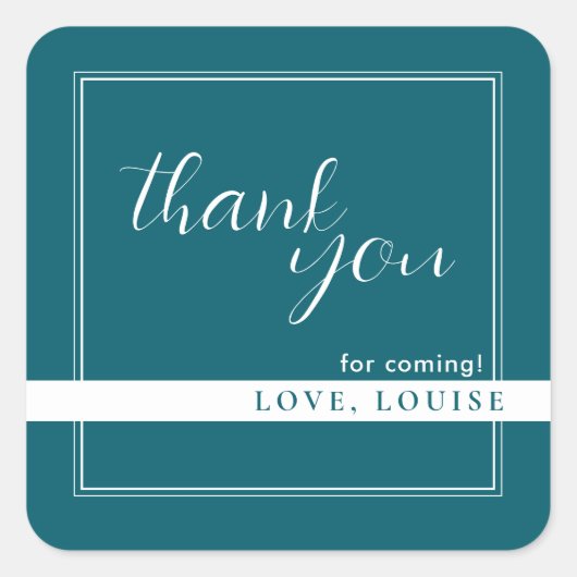 深いペトロサンキューステッカー スクエアシール (正面)