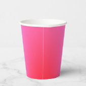 深いマゼンタピンクから赤と青のグラデーションパーティー 紙コップ (右)